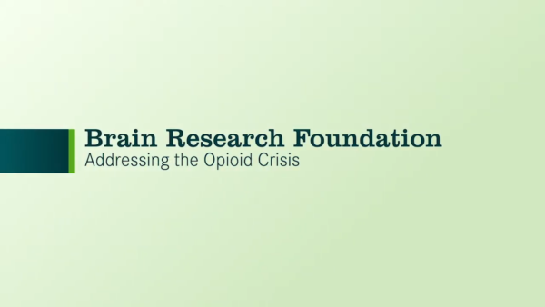 Brain Research Foundation Addressing The Opiod Crisis